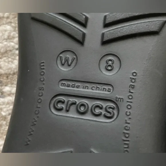 Crocs Sexi Serena Sandals Size 8 Black - Picture 5 of 8